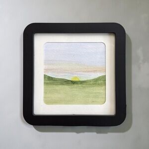 Beautiful Framed Landscape- “Light of Grace” - Handmade Watercolor Art